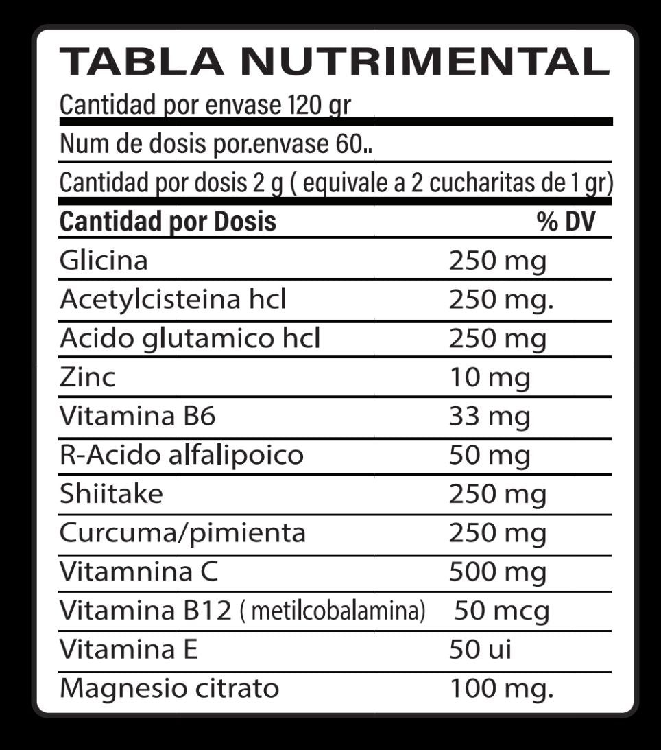 GLYNAC | Precursores de Glutatión – Energía y desintoxicación celular